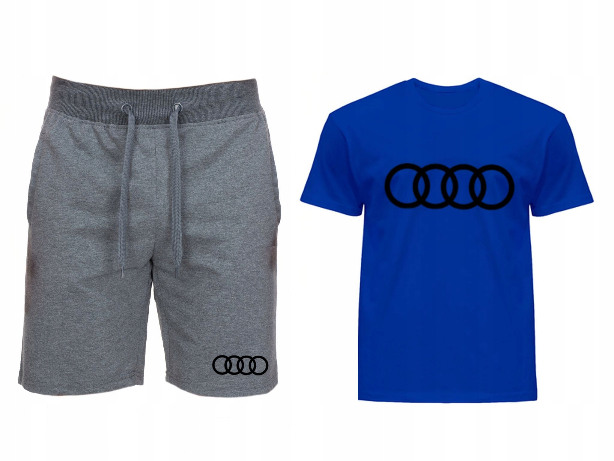 Komplet Tričko Krátké Kraťasy Audi Pánské XL