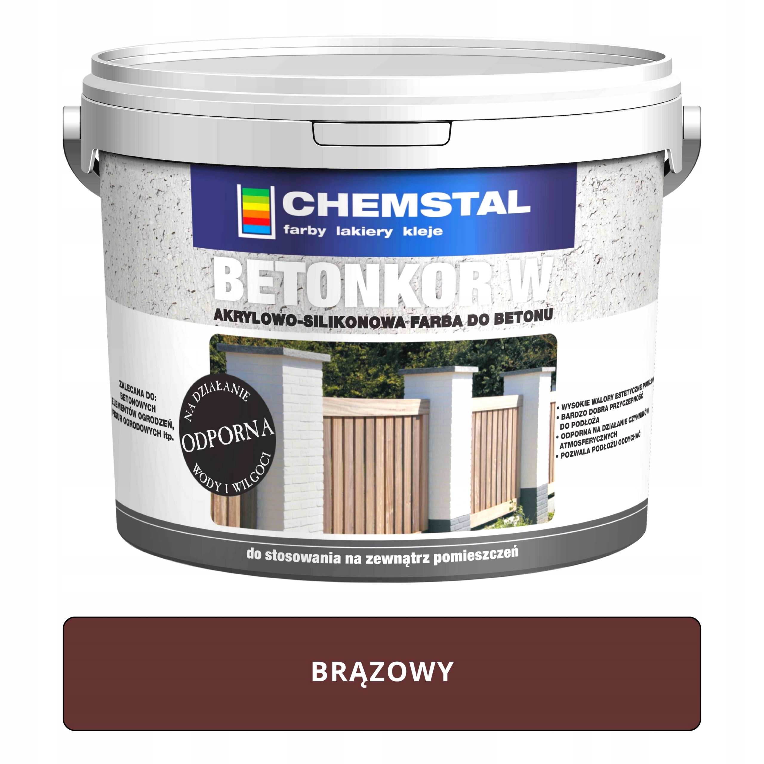 

Farba do Betonu Ogrodzeń Betonkor W brązowy 1L