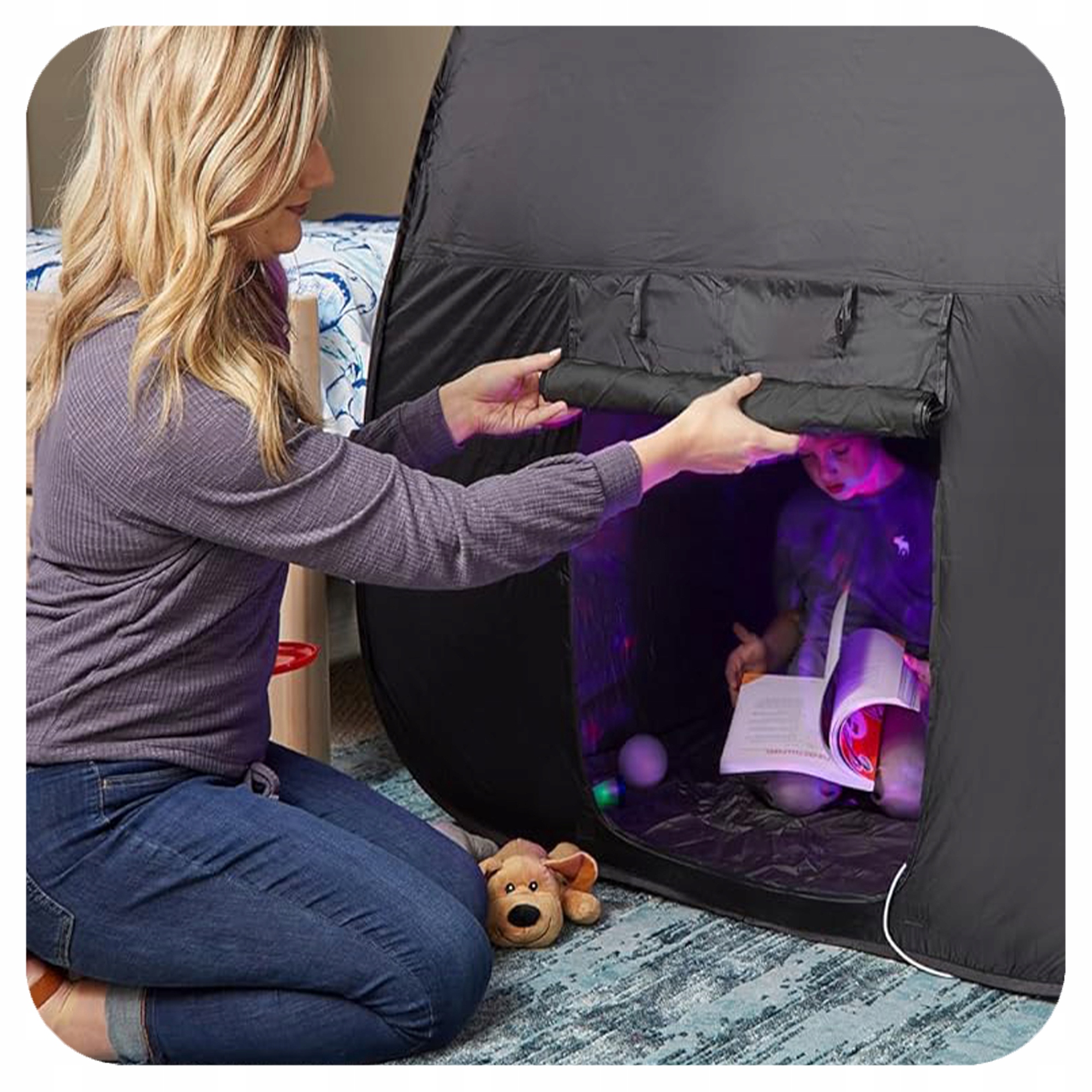SENSORY TENT FOR CHILDREN WITH Autism ADHD Relaxing Foldable + CASE Manufacturer code 007337