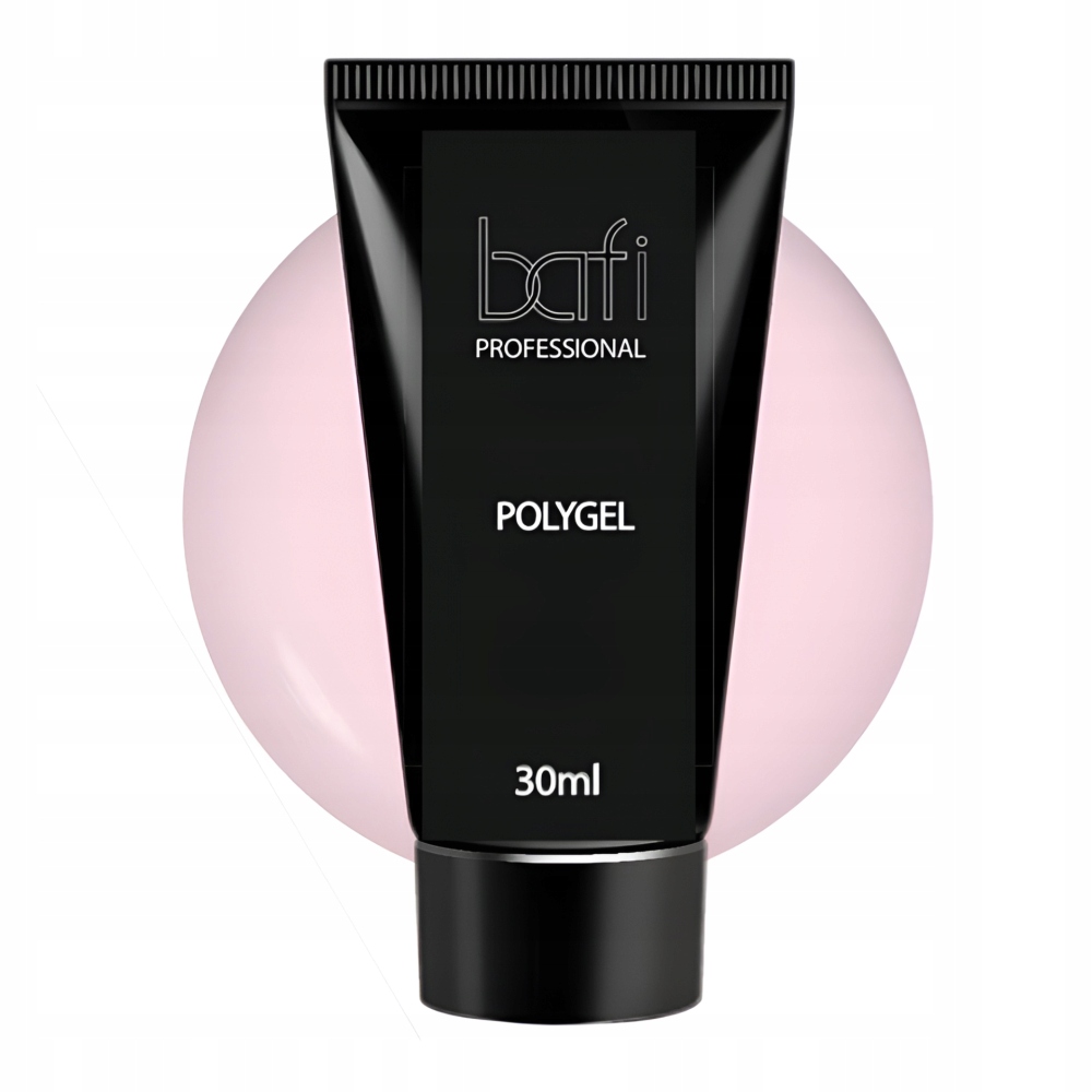 Bafi Polygel Hybrydní Stavební polygel na nehty Růžový 004, 30 ml