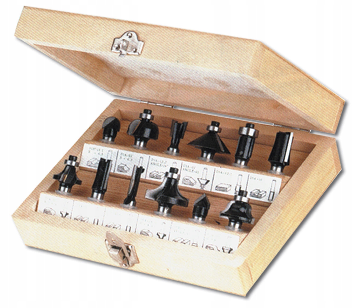 FREZY DO DREWNA 12 ELEM. DO FREZARKI