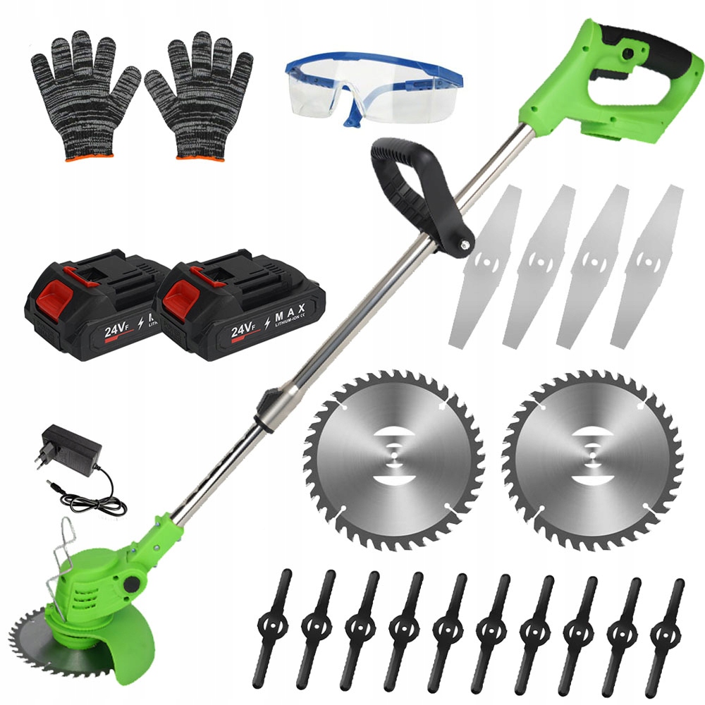 Aku Vyžínač Bezdrátová ruční sekačka 2xAKU Sada nožů