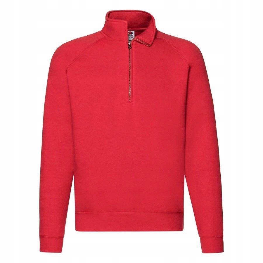 

Męska bluza suwak Fruit 280g Zip Neck czerwona M