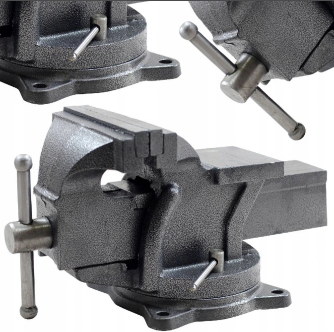 ТИСКИ СЛЕСАРНЫЕ ПОВОРОТНЫЕ 100 ММ НАКОВАЛЬНЯ ТВЕРДАЯ