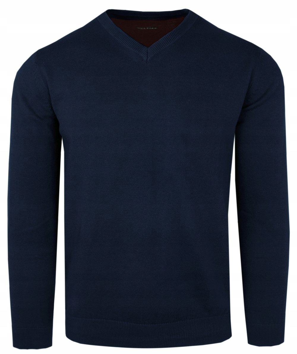 Pánský svetr s výstřihem do V (V-Neck) Alties tmavě modrá M