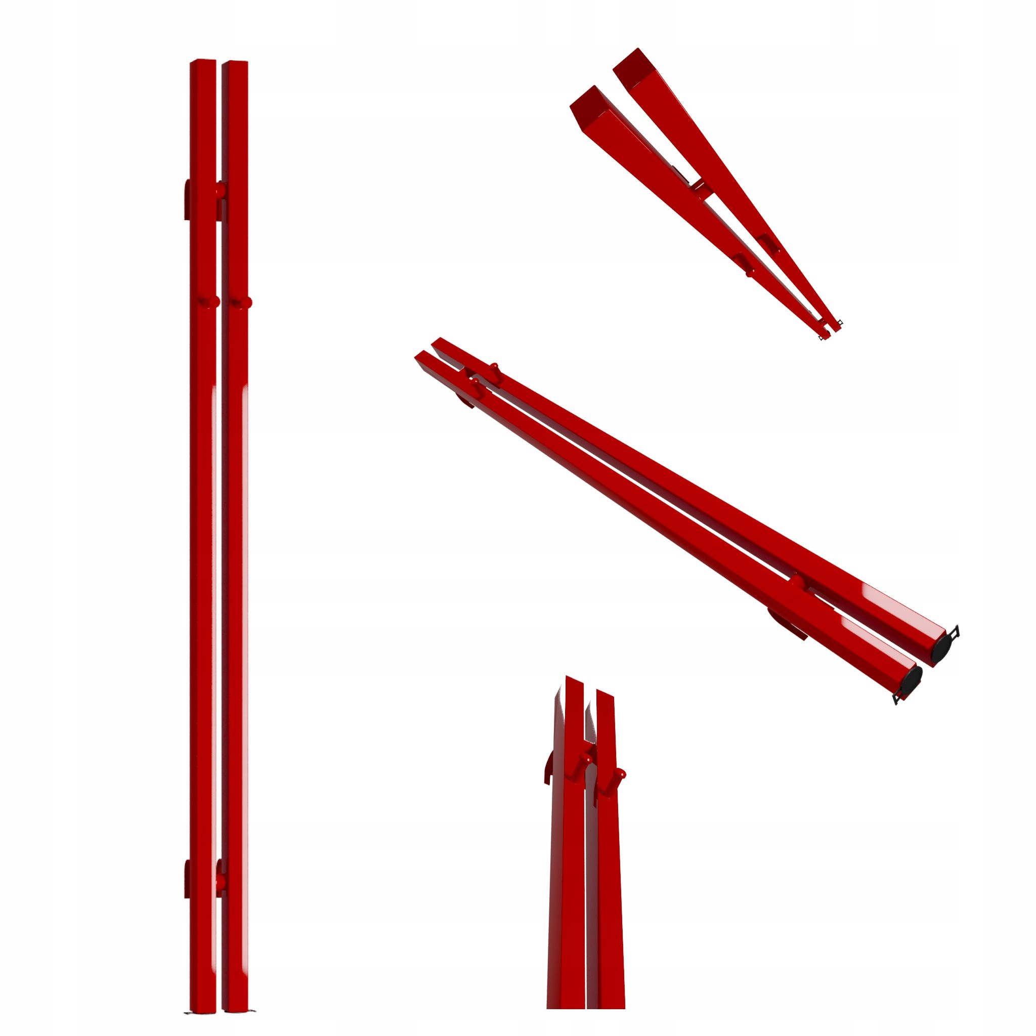 Dekorativní radiátor Bigben Hook 140x8 červený