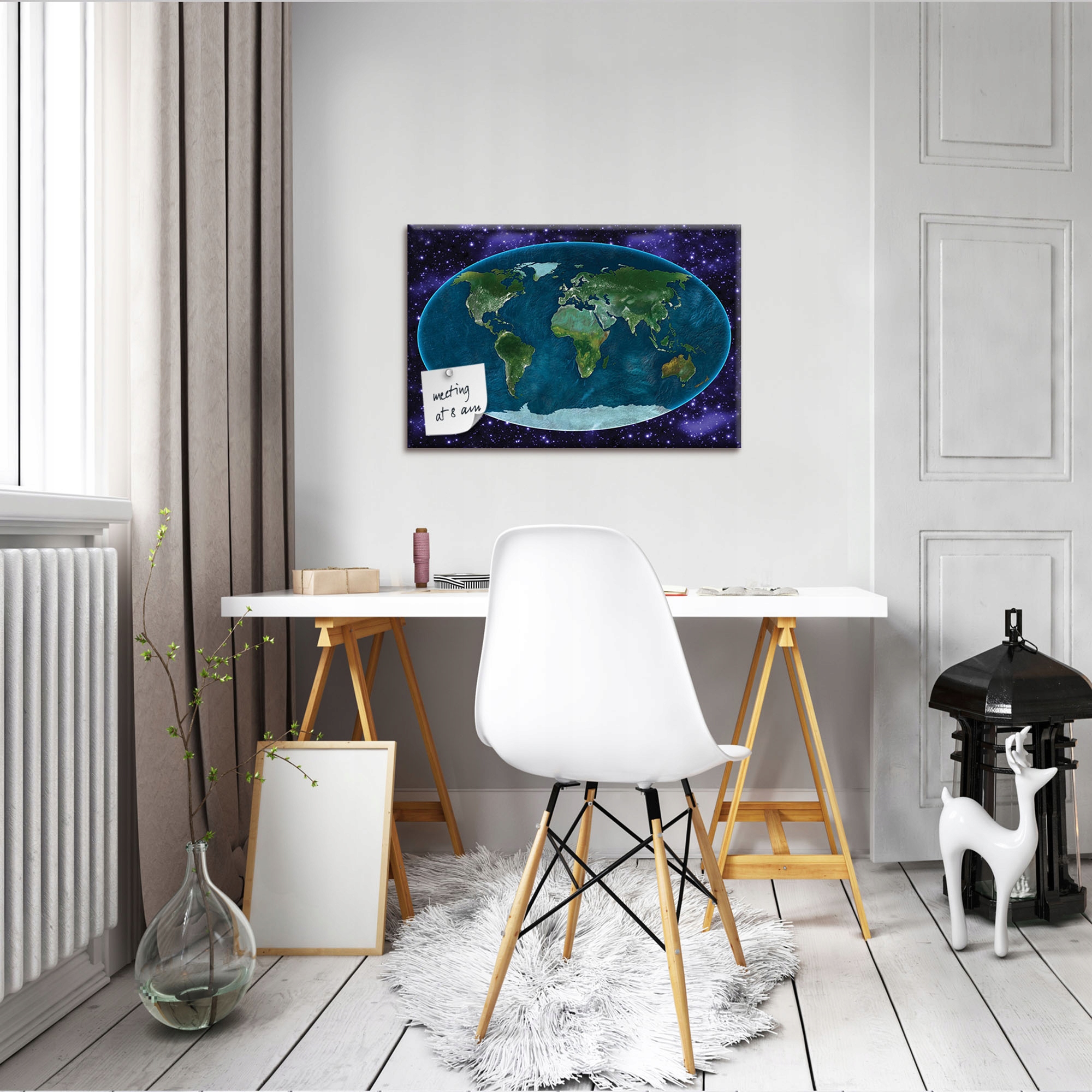 Tablica korkowa obraz MAPA ŚWIATA DLA DZIECI 60X40 Kod producenta Tablica korkowa obraz na płótnie canvas