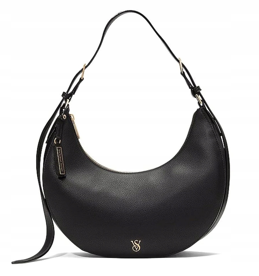 Taška přes rameno Victoria's Secret, půlměsíc, černá