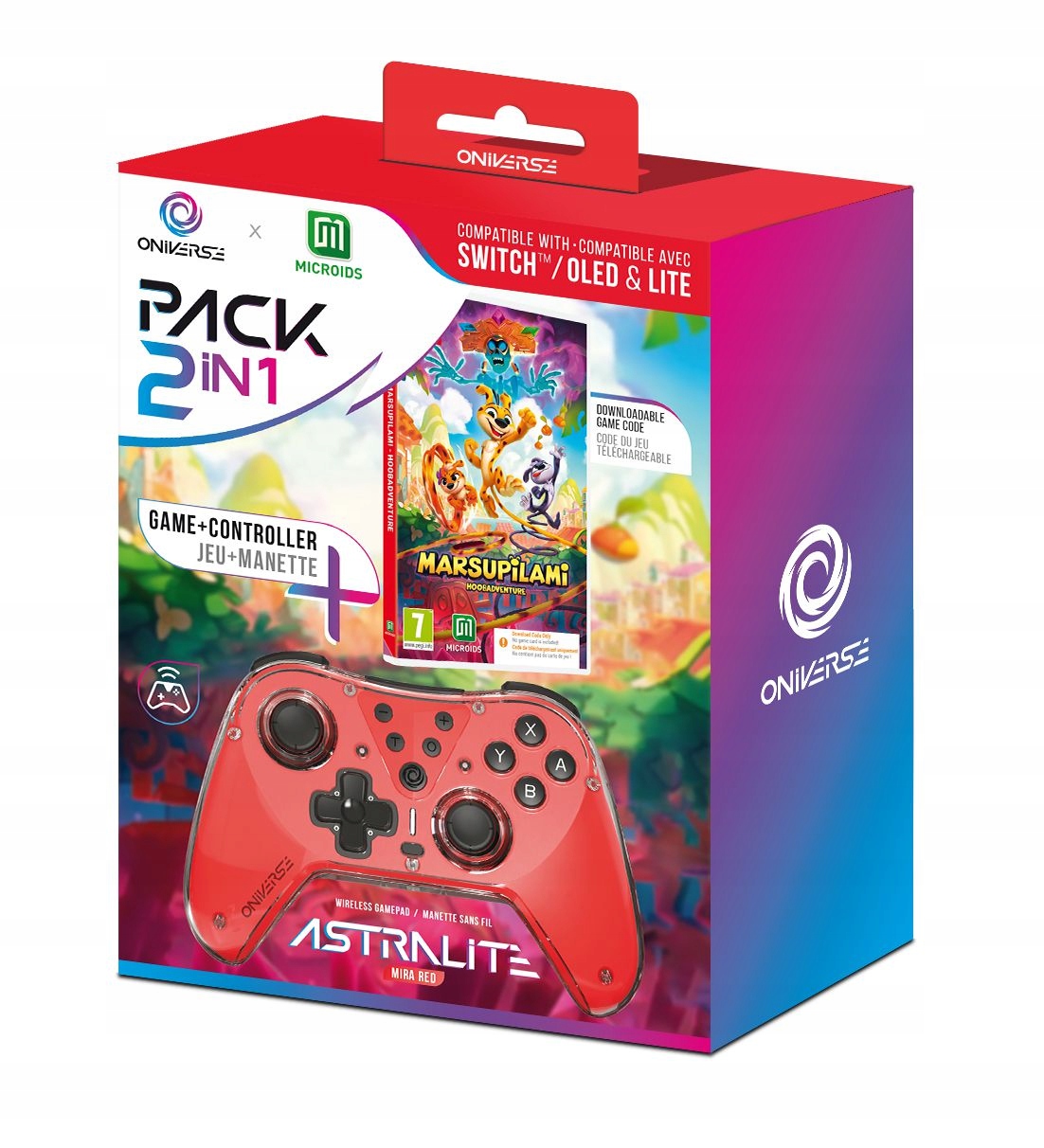 Oniverse Astralite Controller+marsupilami Hoobadventure (code In Box) (gra