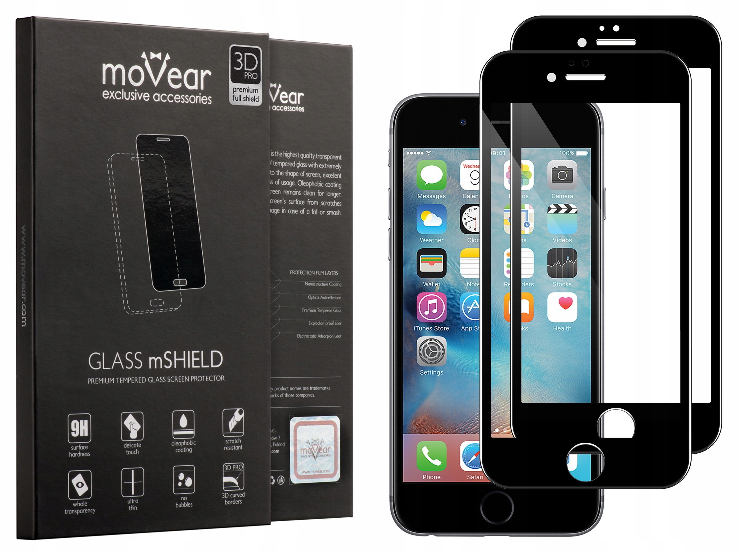 

moVear Glass mSHIELD 3D Pro na iPhone 6+ / 6S+