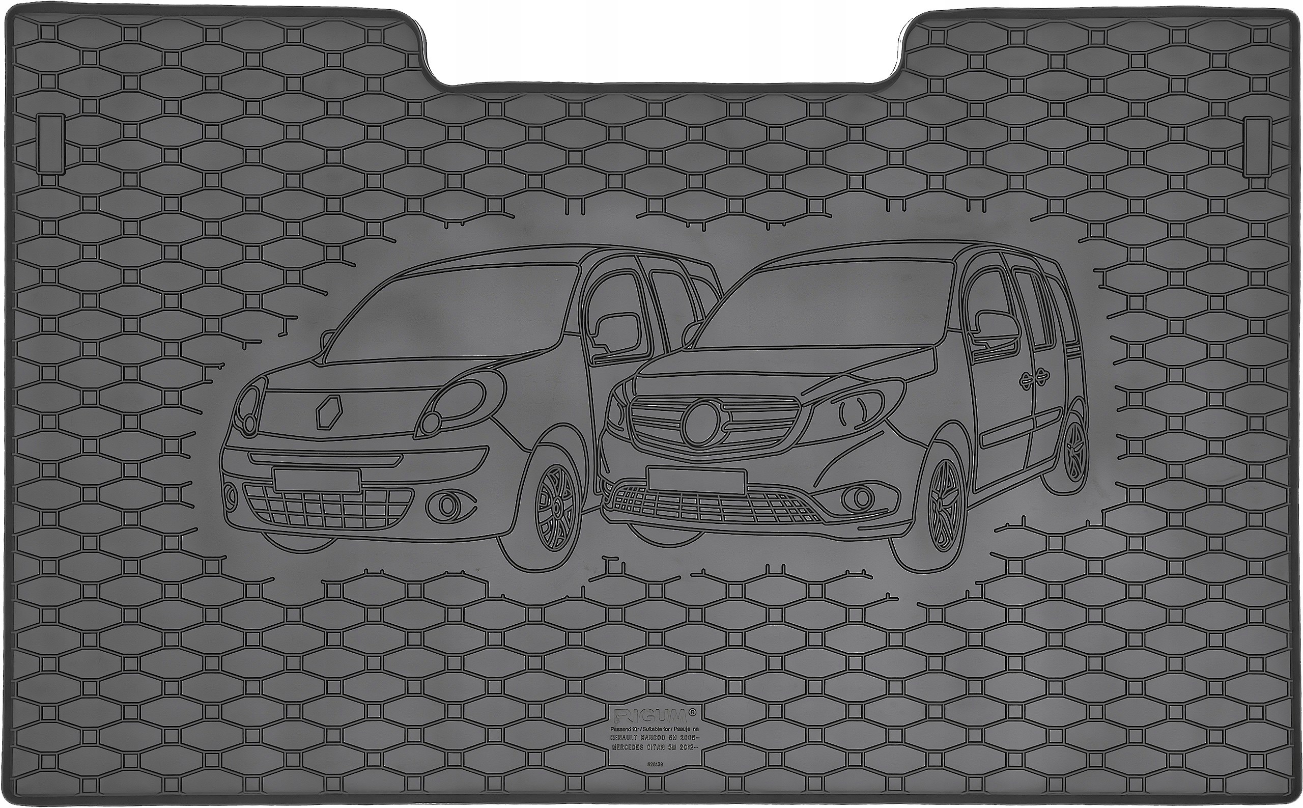 

Renault Kangoo II 5os 2008- Mata do bagażnika