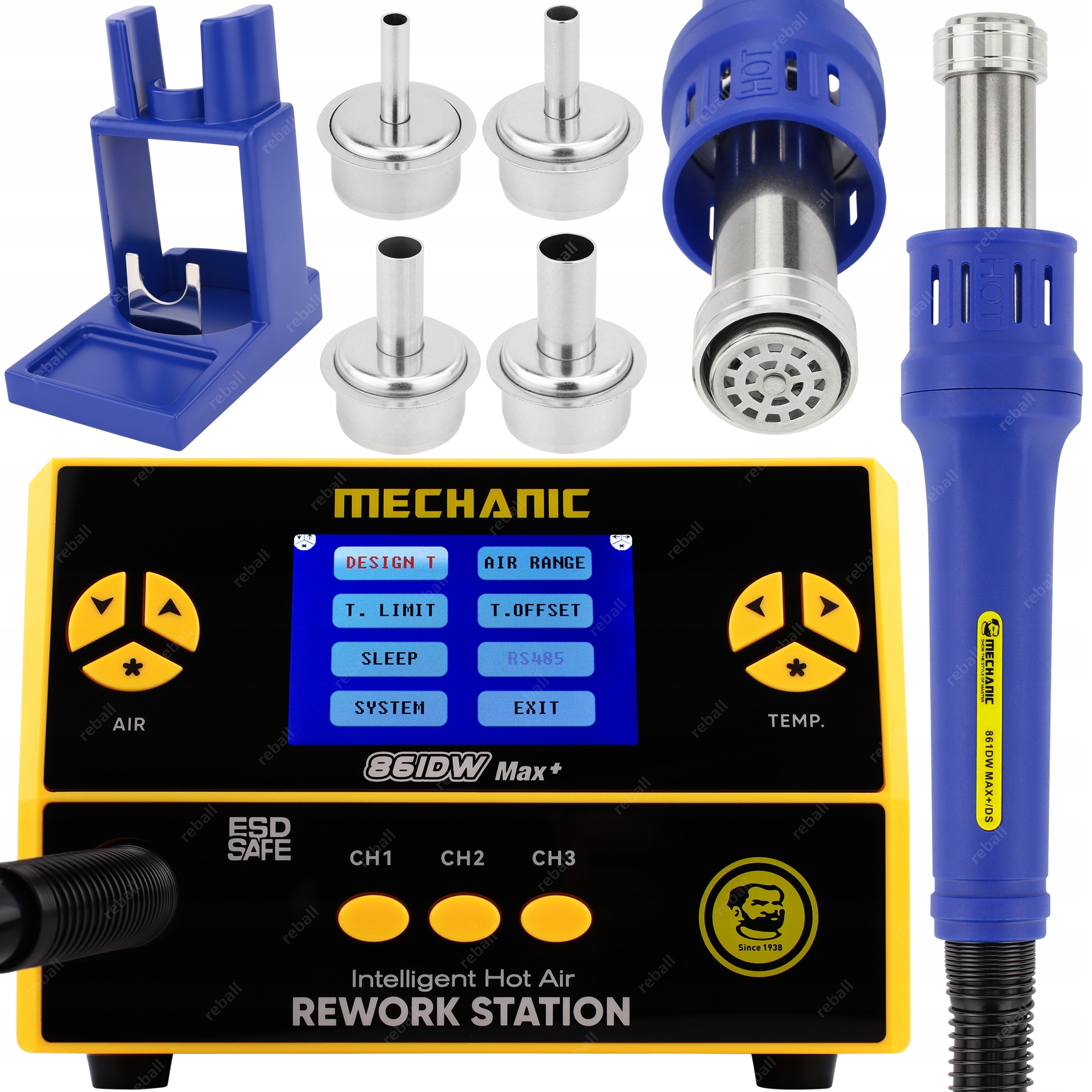 Pájecí Stanice Horkovzdušná Páječka Na Bga Smd Mechanic 861DW Max+ 1000W