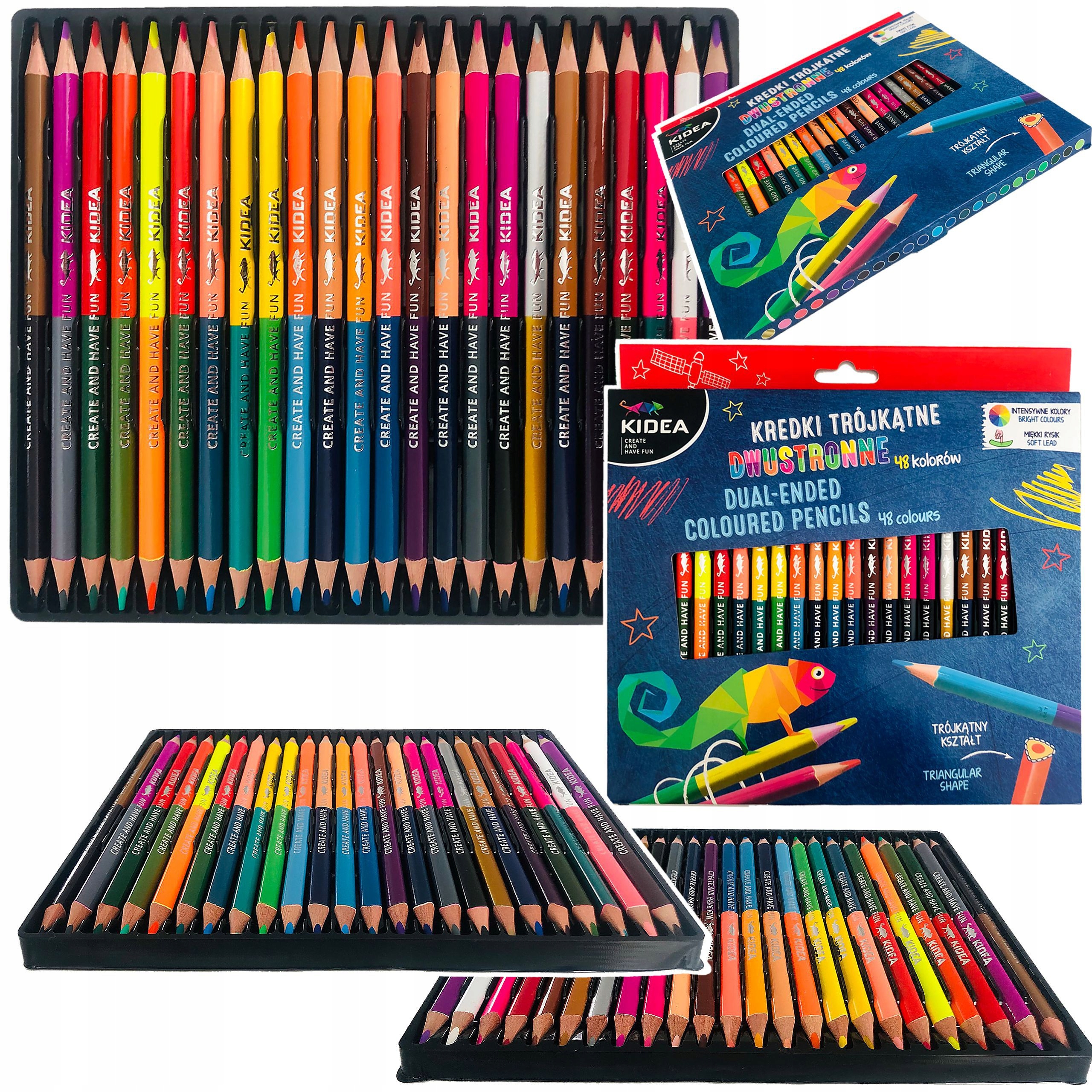 KREDKI DWUSTRONNE KIDEA 24/48 INTENSYWNYCH KOLORÓW