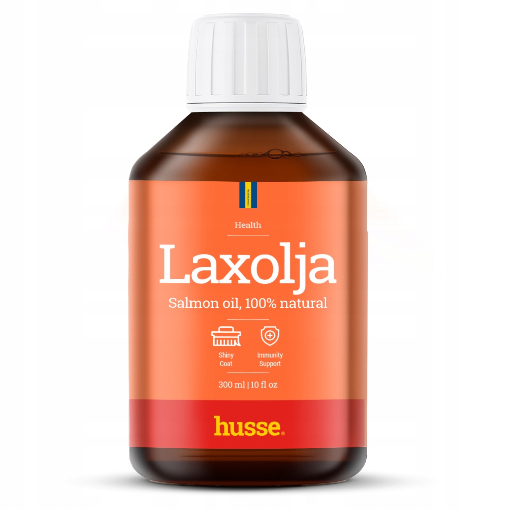 Husse Laxolja 100% olej z łososia 1 l