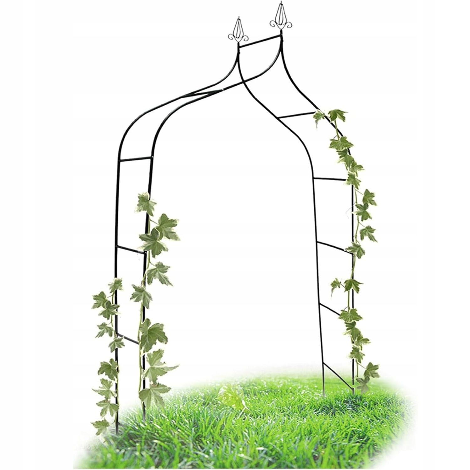 Pergola zahradní kovový oblouk se špicí 260 cm