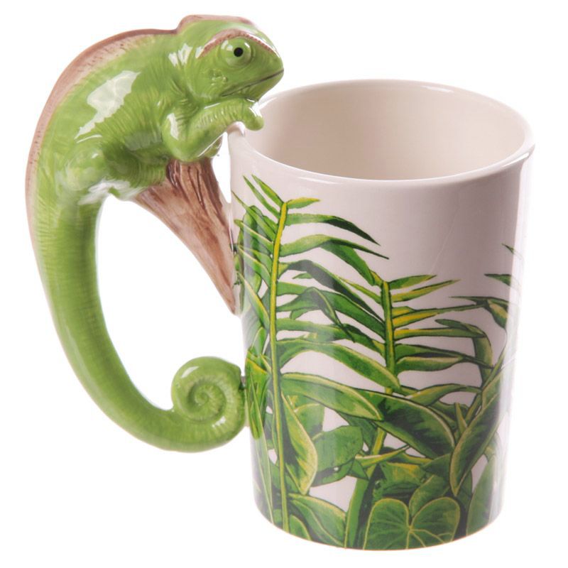 

Kubek Kameleon Jaszczurka Zamiast Ucha Tropikalny