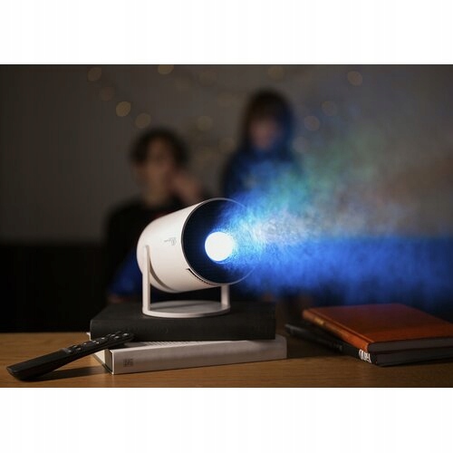 PRZENOŚNY PROJEKTOR OBROTOWY RZUTNIK FULL HD SMART TV BOX ANDROID WIFI Wbudowane głośniki tak