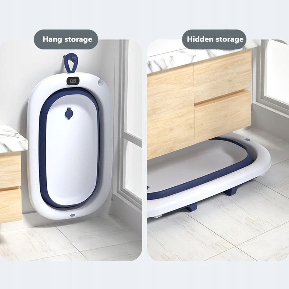 Wanienka WANNA Składana z Termometrem i Poduszką Marka bez marki