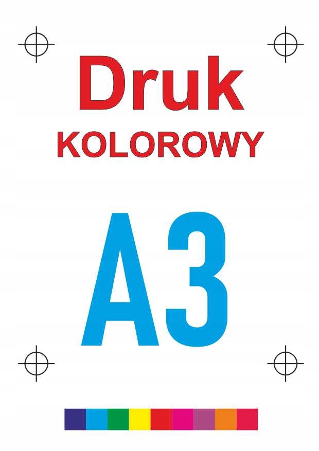 

Wydruk druk kolorowy 50 szt A3 80g