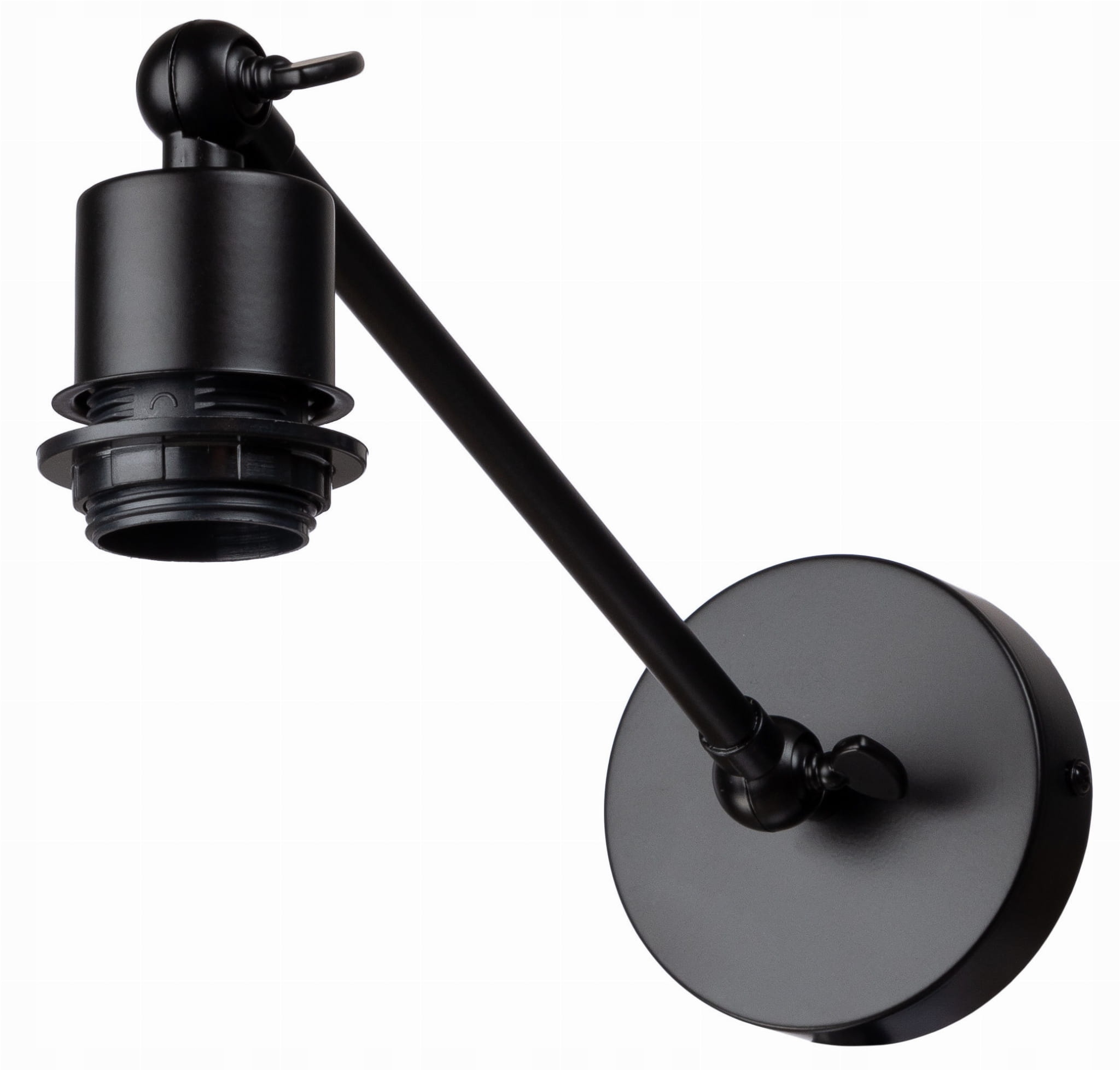 

Kinkiet regulowany metalowy czarny E27
