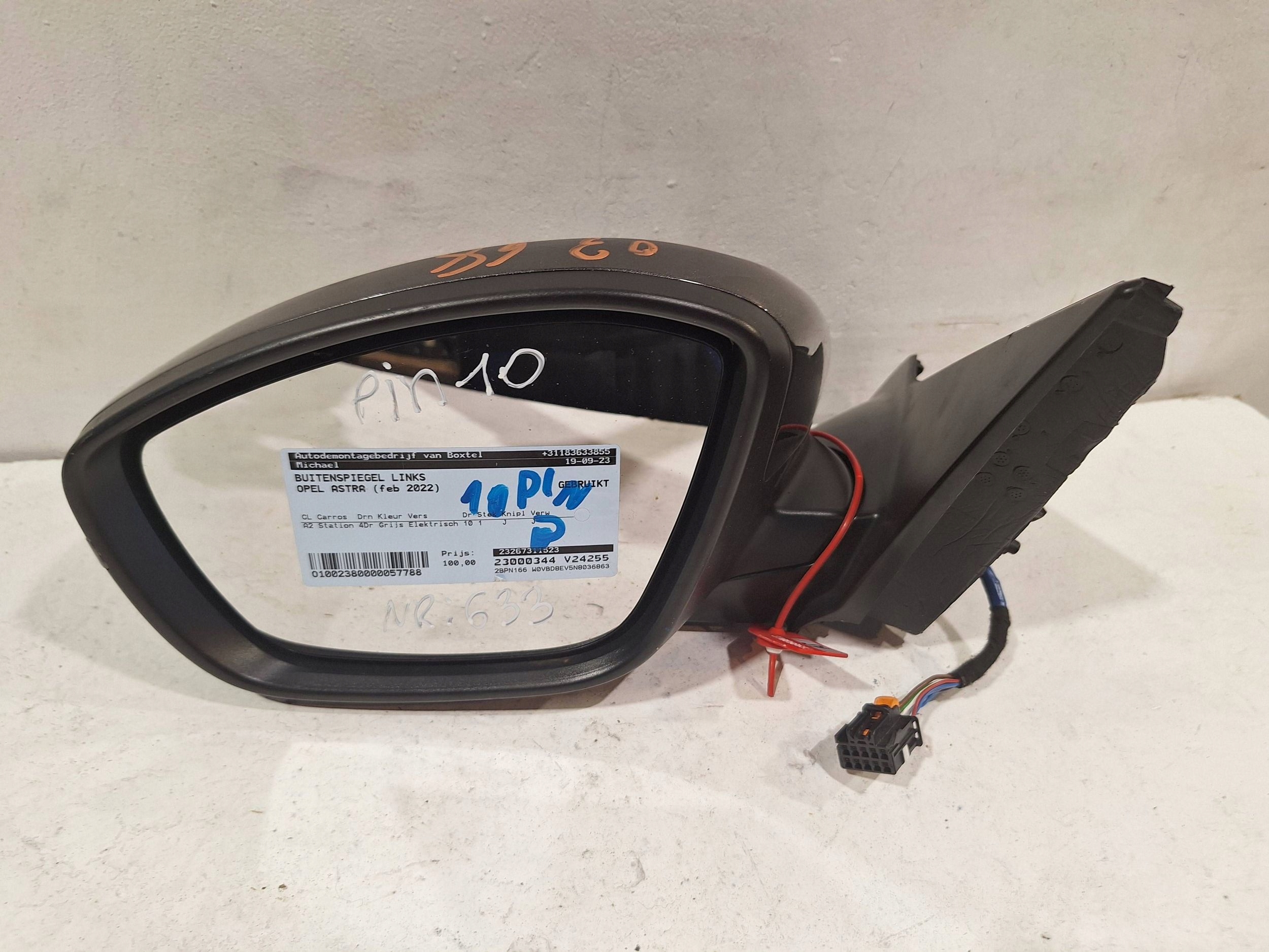 mirror exterior left 10 PIN OPEL CORSA F 19