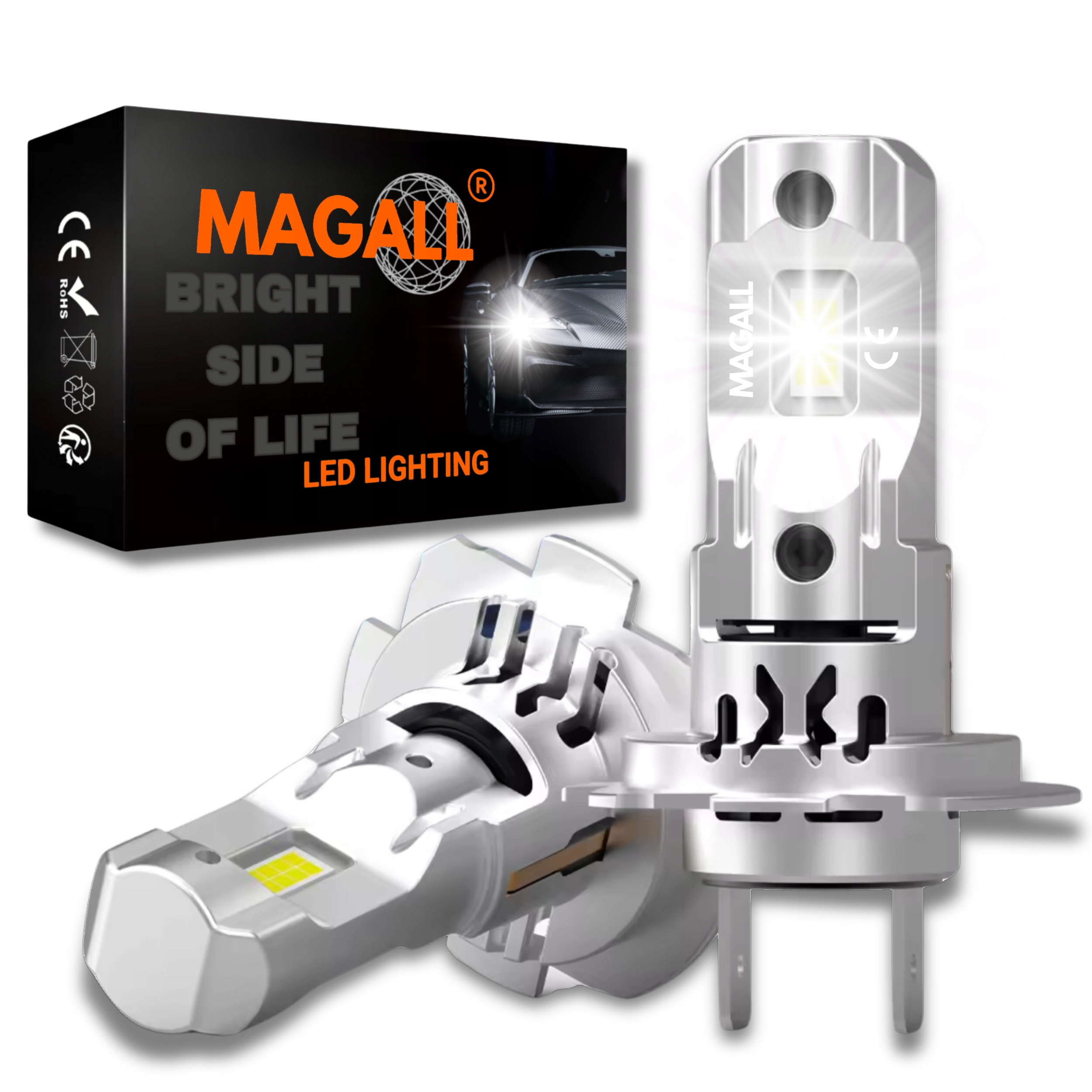 Žárovky H7 Led Magall X Pro 1 Až 1 Bílé Světlo 5500K 70W 12V 16000 LM