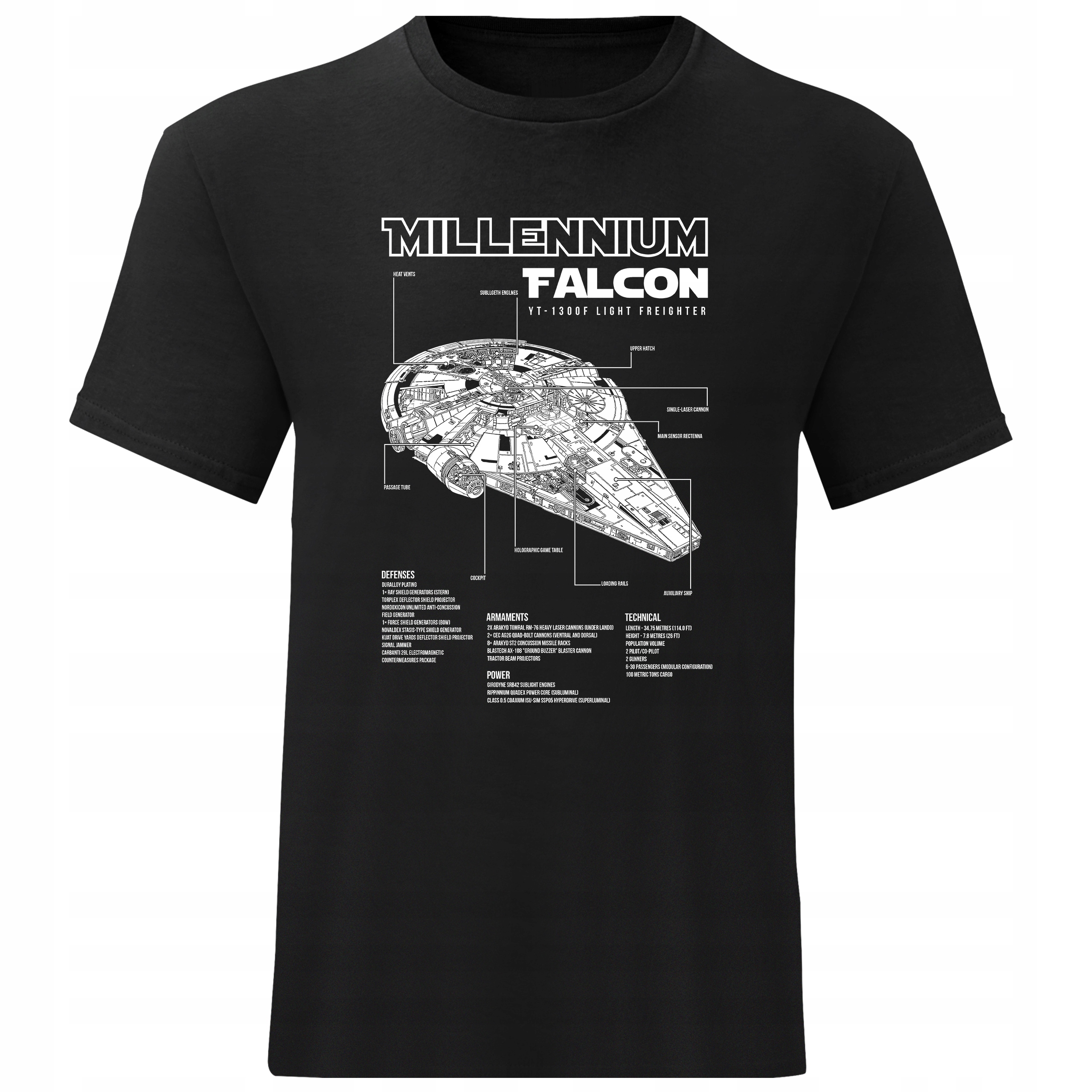 

Męska Koszulka Star Wars Millenium Falcon Sokół