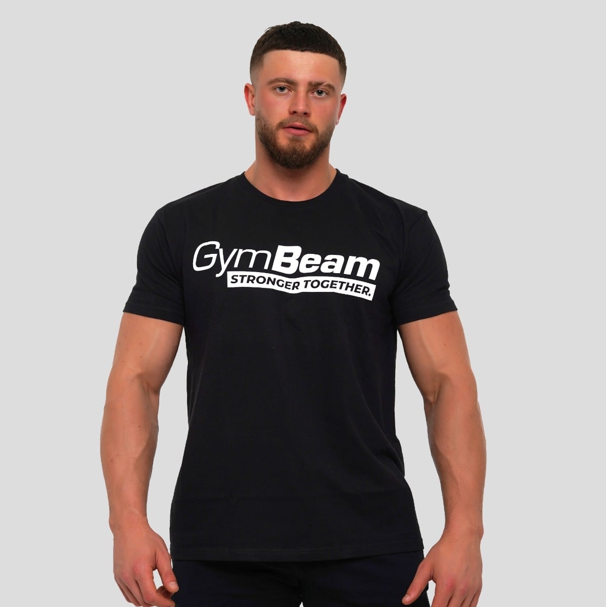 GymBeam Koszulka Stronger Together Black S