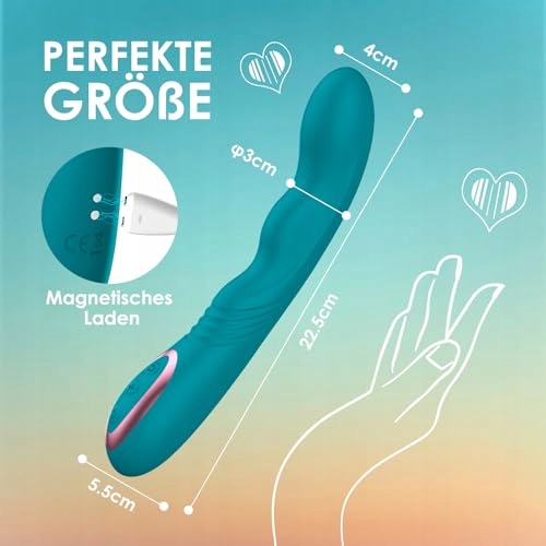 WIBRATOR G-Punkt Dla Kobiet 3 Rotacje 10 Wibracji Cichy Dildo Zestaw — miniatura 5