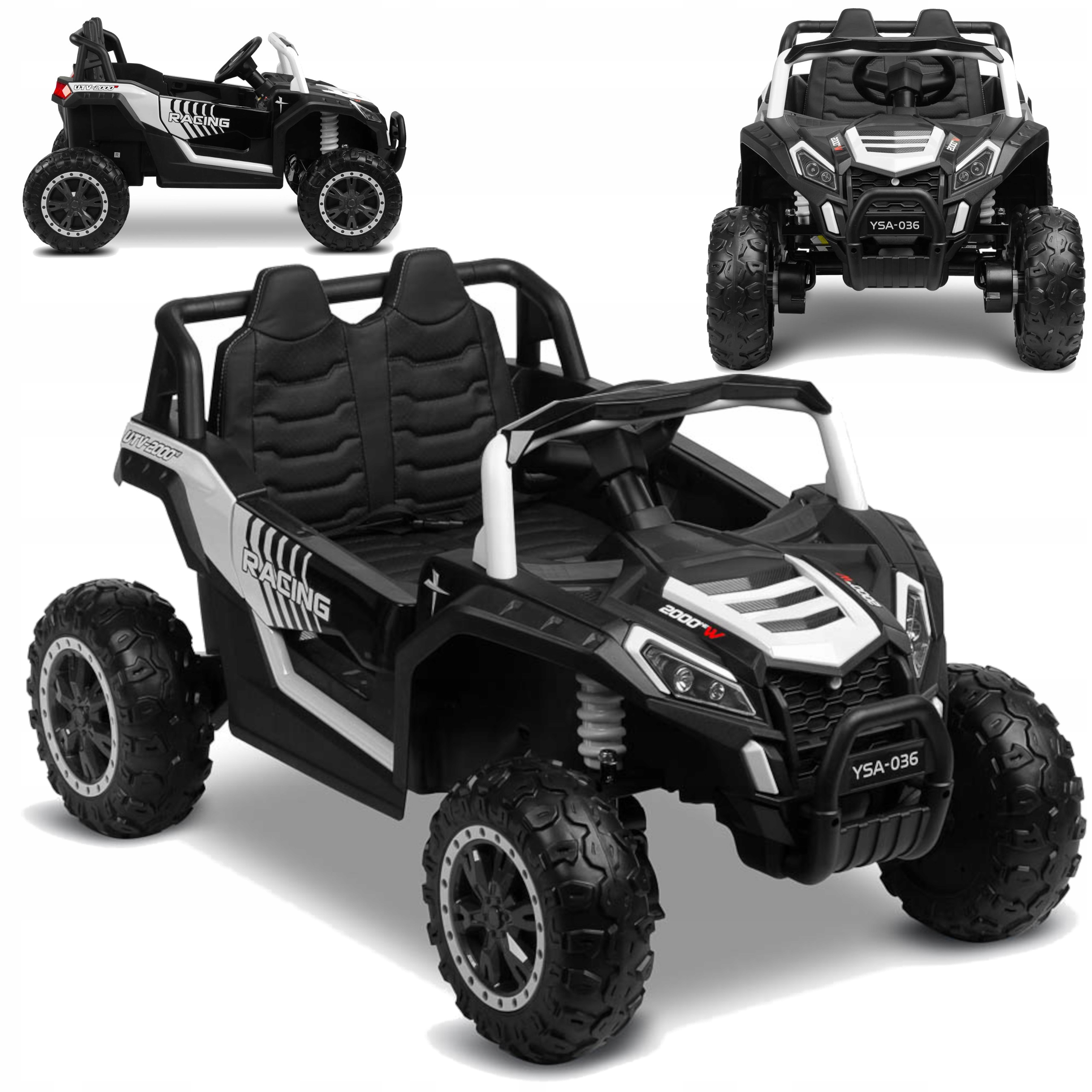 Auto Na Akumulator Buggy 4x45W Amortyzatory Ekoskóra Pianka Eva Pilot Led