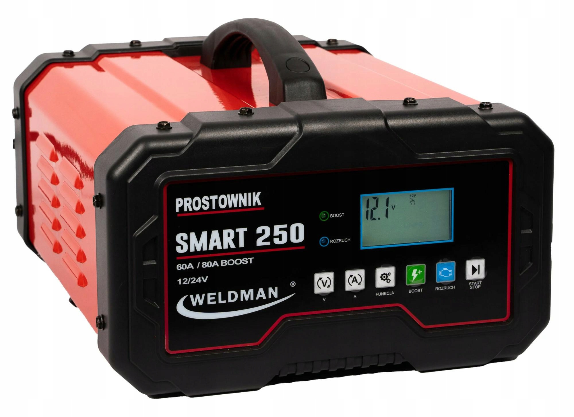 Weldman 104532 Prostownik z rozruchem 12/24 V DC
