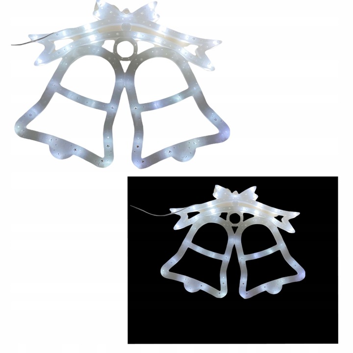 

Dzwonki Zimno Białe Świąteczne Led Z Programatorem