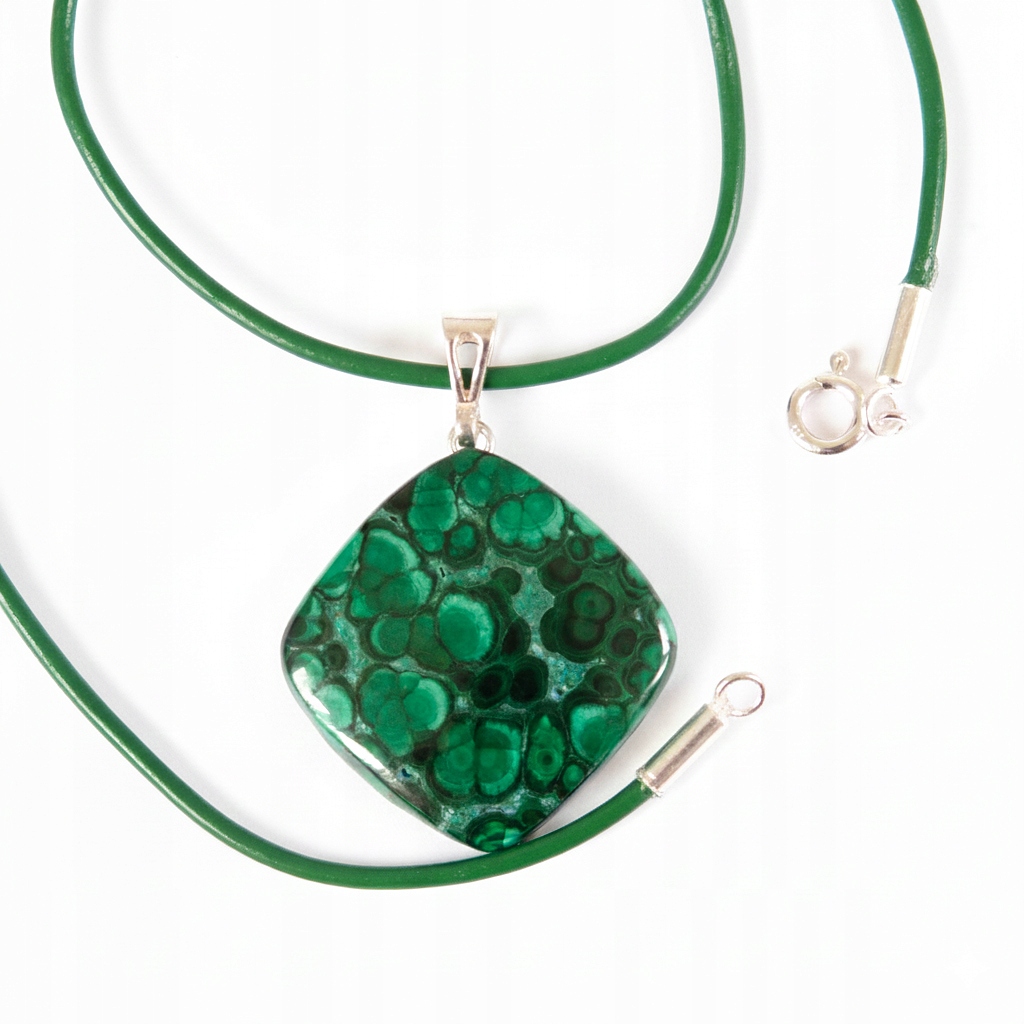 Přívěsek z malachitu Náhrdelník s malachitem Kámen transformace jako dárek