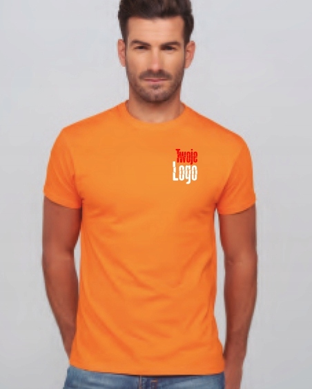 T-shirt z nadrukiem Koszulka LOGO FIRMY 4XL Kod producenta TSRA 190 OR 4XL