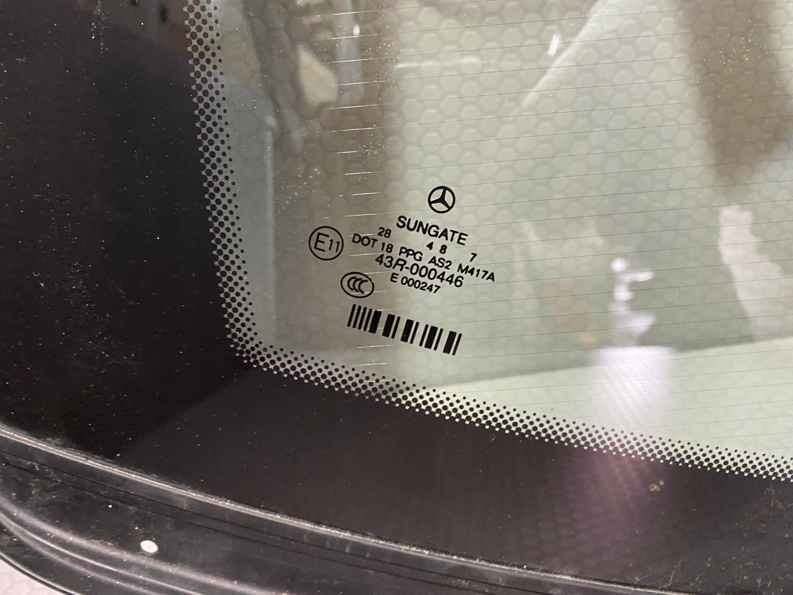 MERCEDES S W211 window rear GRZANA
