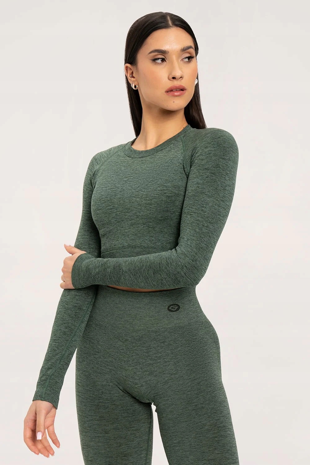 Gym Glamour Longsleeve seamless green vel. Xs