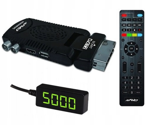 

Dekoder Tv Naziemnej HD203 DVB-T2 Ravo H.265/HEVC