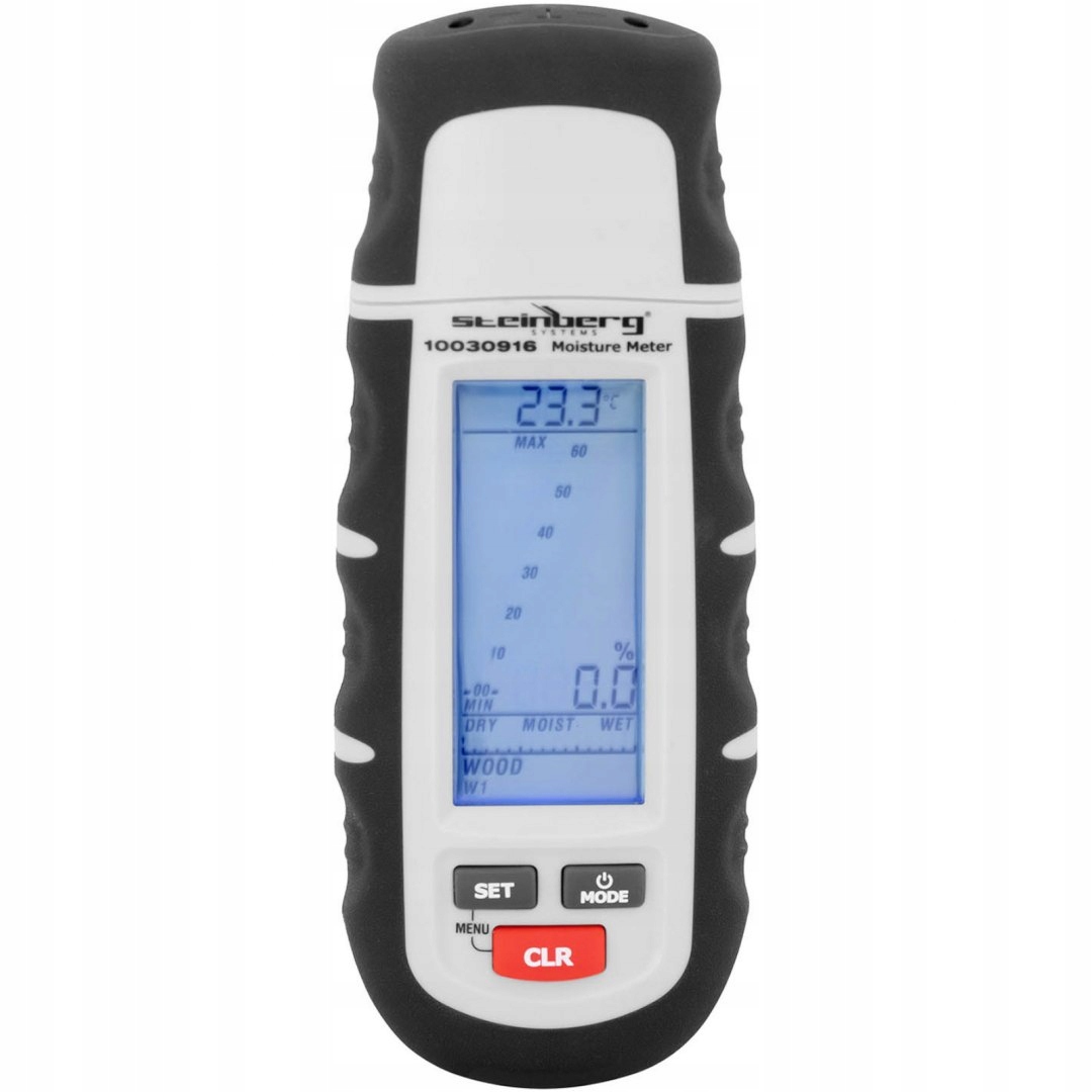 WILGOTNOŚCIOMIERZ MIERNIK WILGOTNOŚCI DO MATERIAŁÓW BUDOWLANYCH LCD 1-75% Z Zakres pomiaru 1-75%