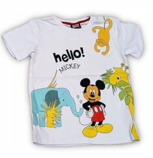 

T-shirt koszulka Hello Mickey biały 92