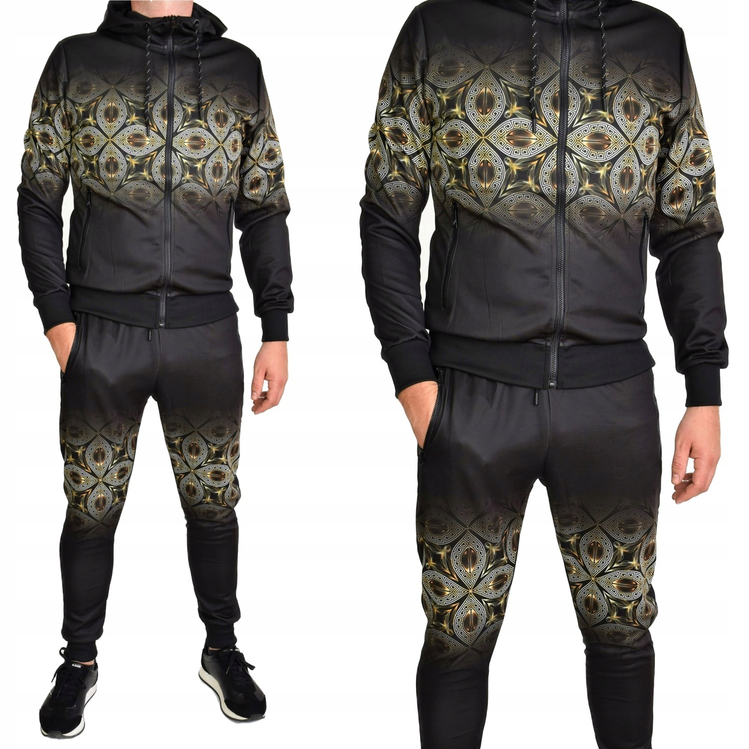 

Męski Dres Z Nadrukiem Komplet Do Biegania XL