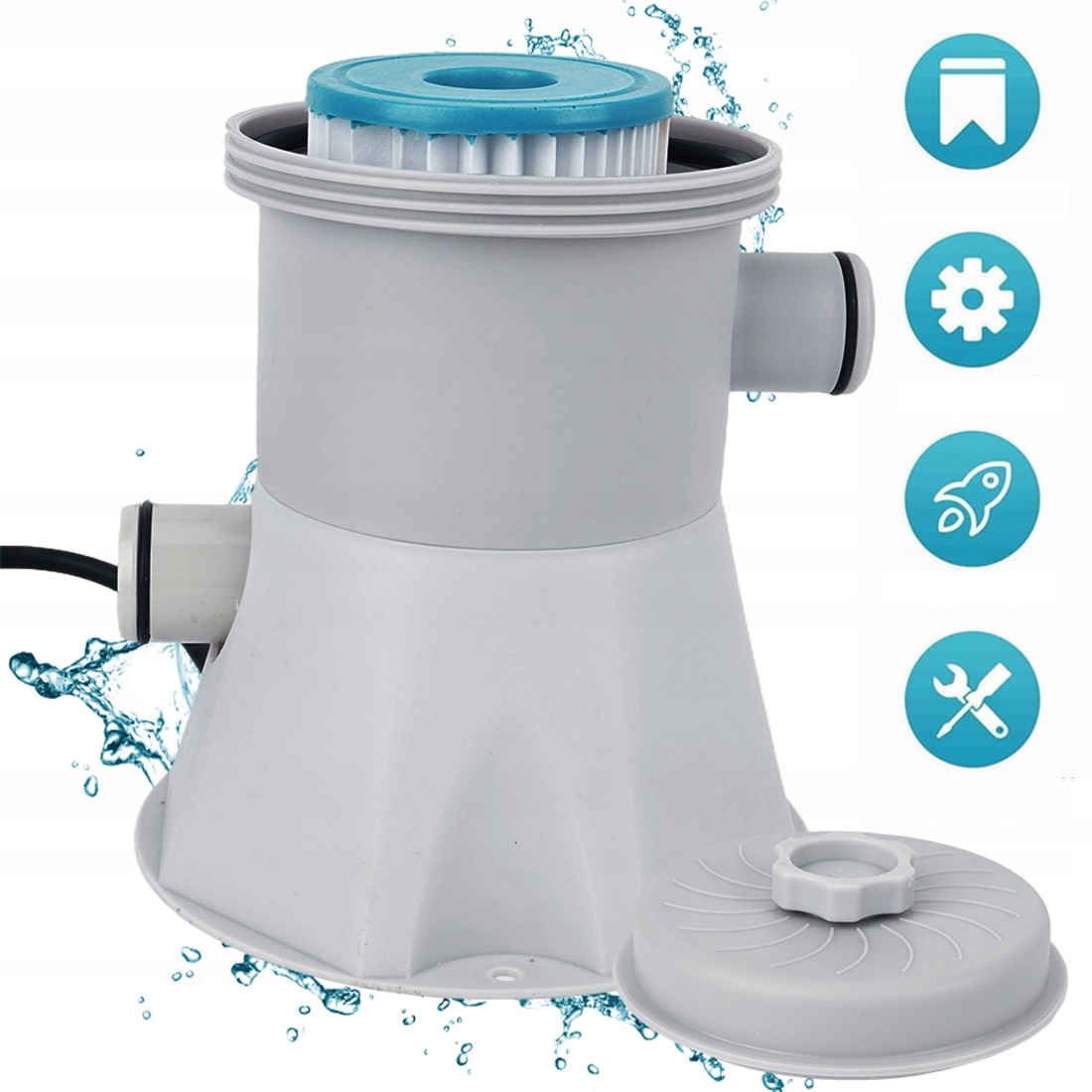 300 Gal/h Elektrická Filtrační Čerpadlo Do Bazénu Pro Čištění Vody