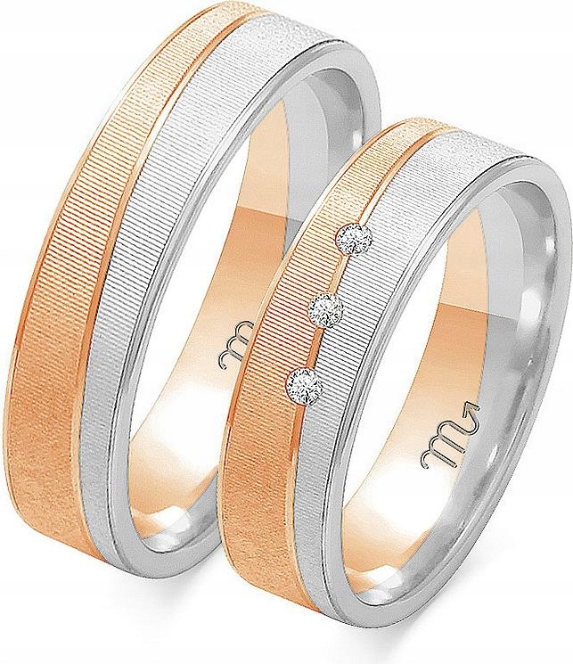 Prsten zlatý růžový gravírovaný 585 vel 35 36 37 exkluzivní kolekce