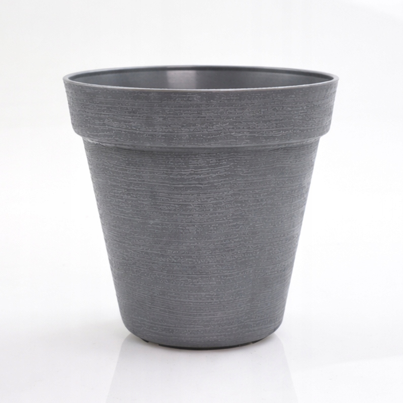 10 X Doniczka w Stylu LOFT 12 cm, 740ml, Eko, UV Odporna, Szary 1