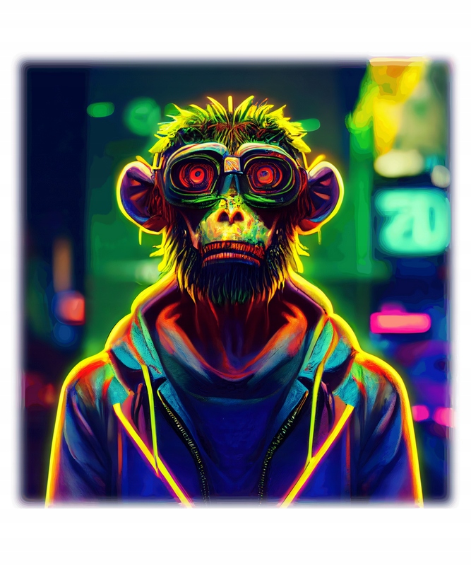 

Naprasowanka Na Odzież Cyberpunk Zwięrzęta 6