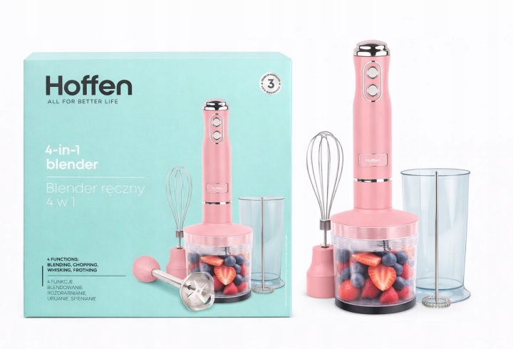 Ruční mixér Hoffen AK-0147 700 W růžový