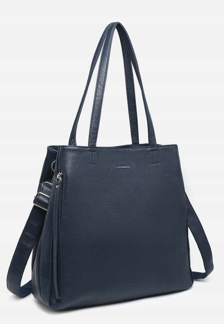 Dámská modrá městská kabelka Elegantní městská Eko Kůže