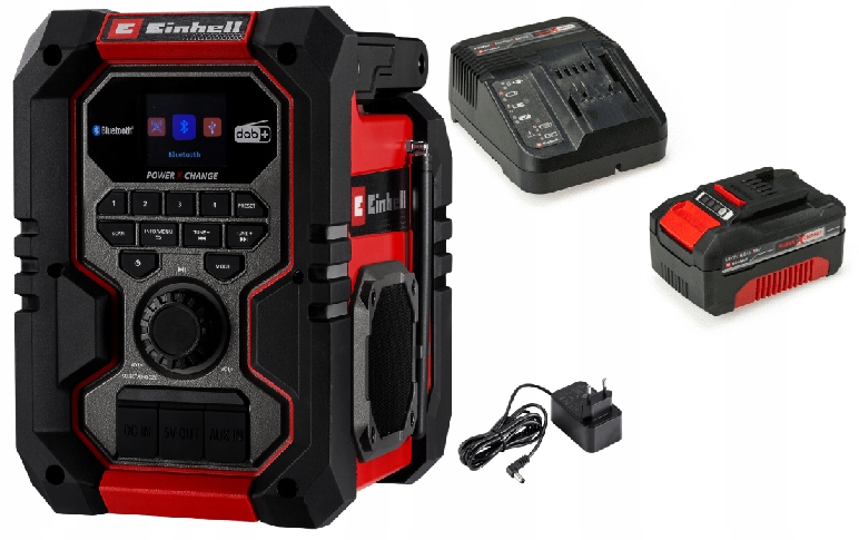 Einhell Radio Aku Te-cr 18 Dab+/fm/bt 3407995 Sada Akumulátor 4,0AH