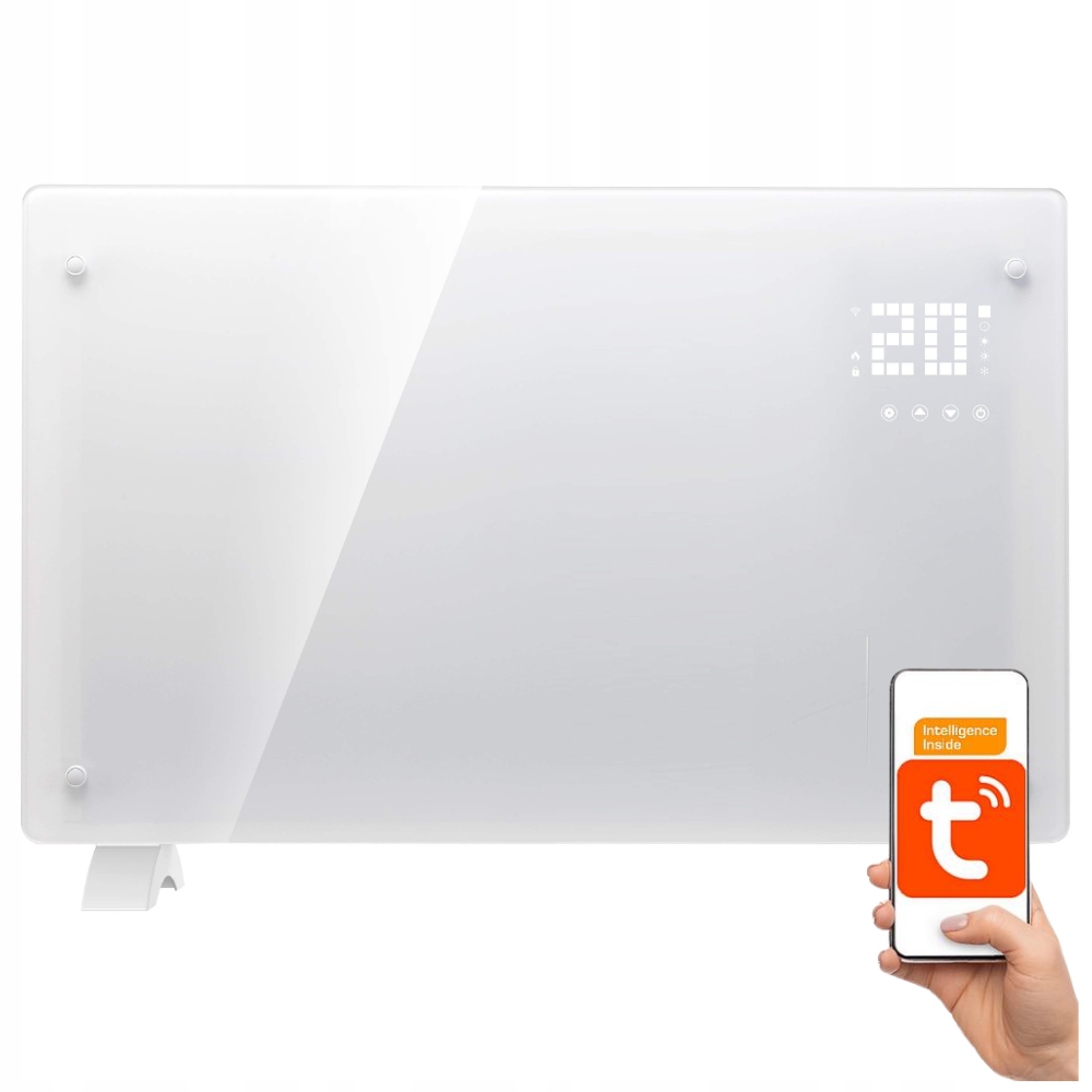 Panelový Radiátor Skleněný LCD Regulace Wifi