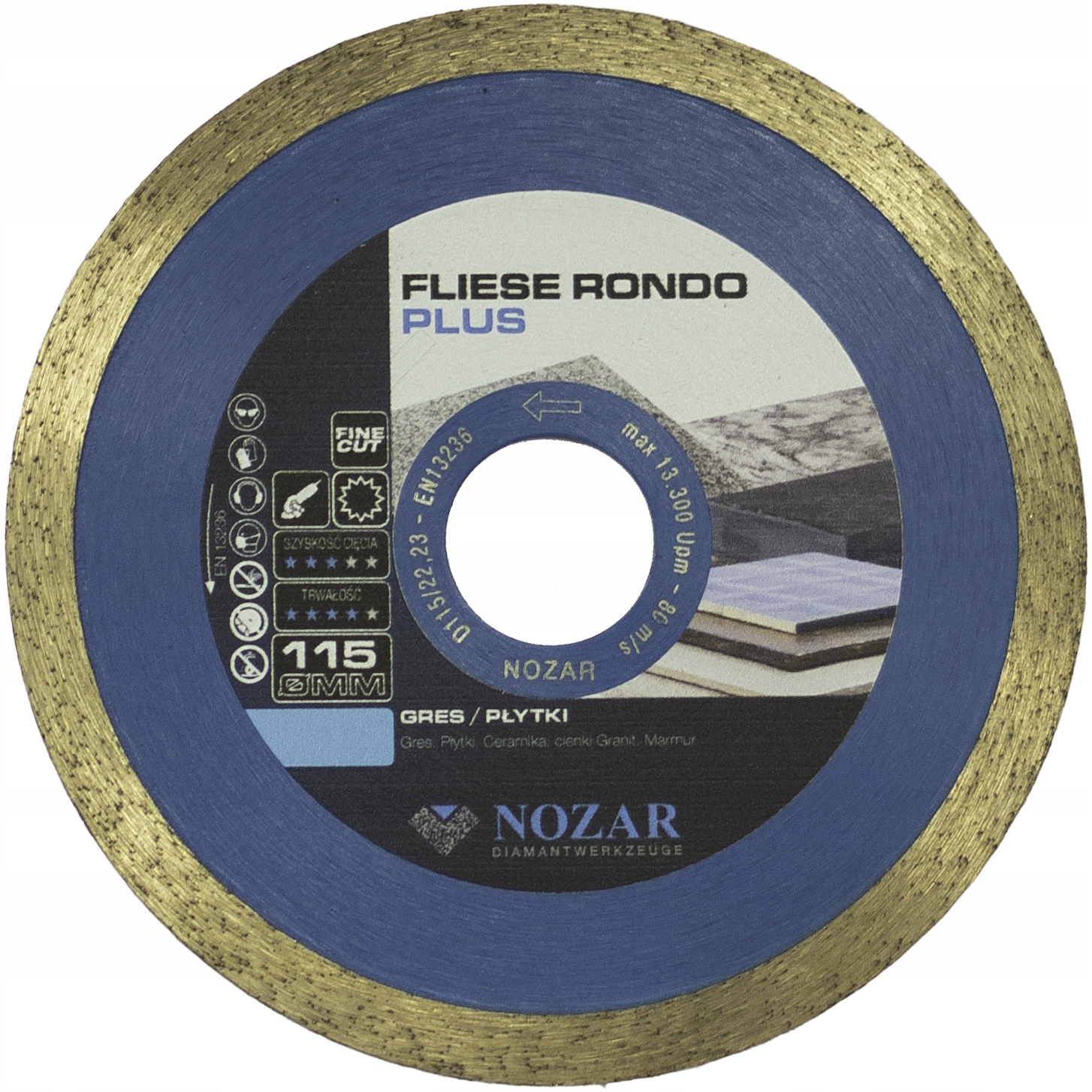 Diamantový kotouč Nozar Fliese Rondo Plus 115 mm