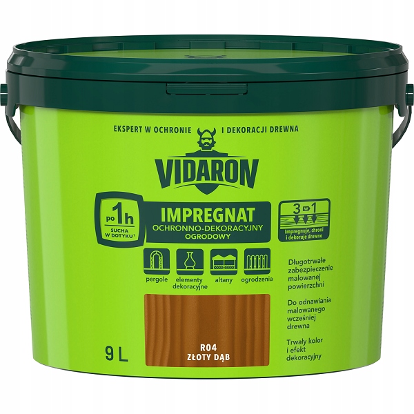

Vidaron Impregnat Ogrodowy 9L R04 Złoty Dąb